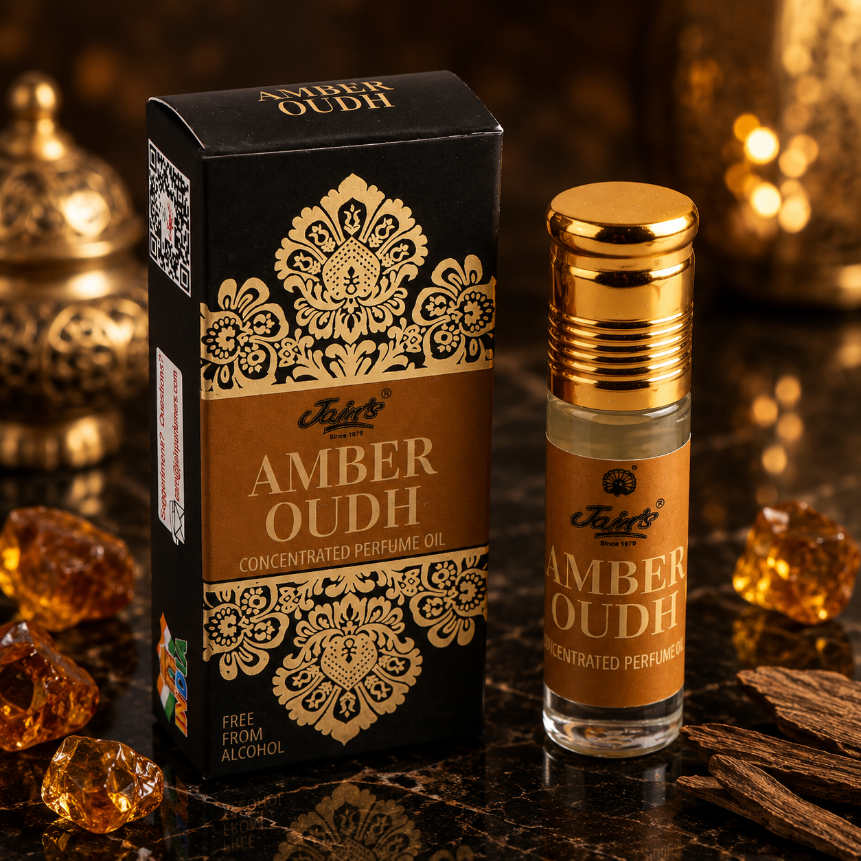 AMBER OUDH 8 ML ROLL ON - Jain Super Store