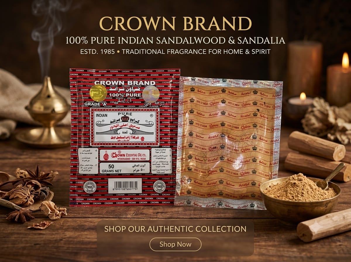 Crown Brand Sandal Wood Powder