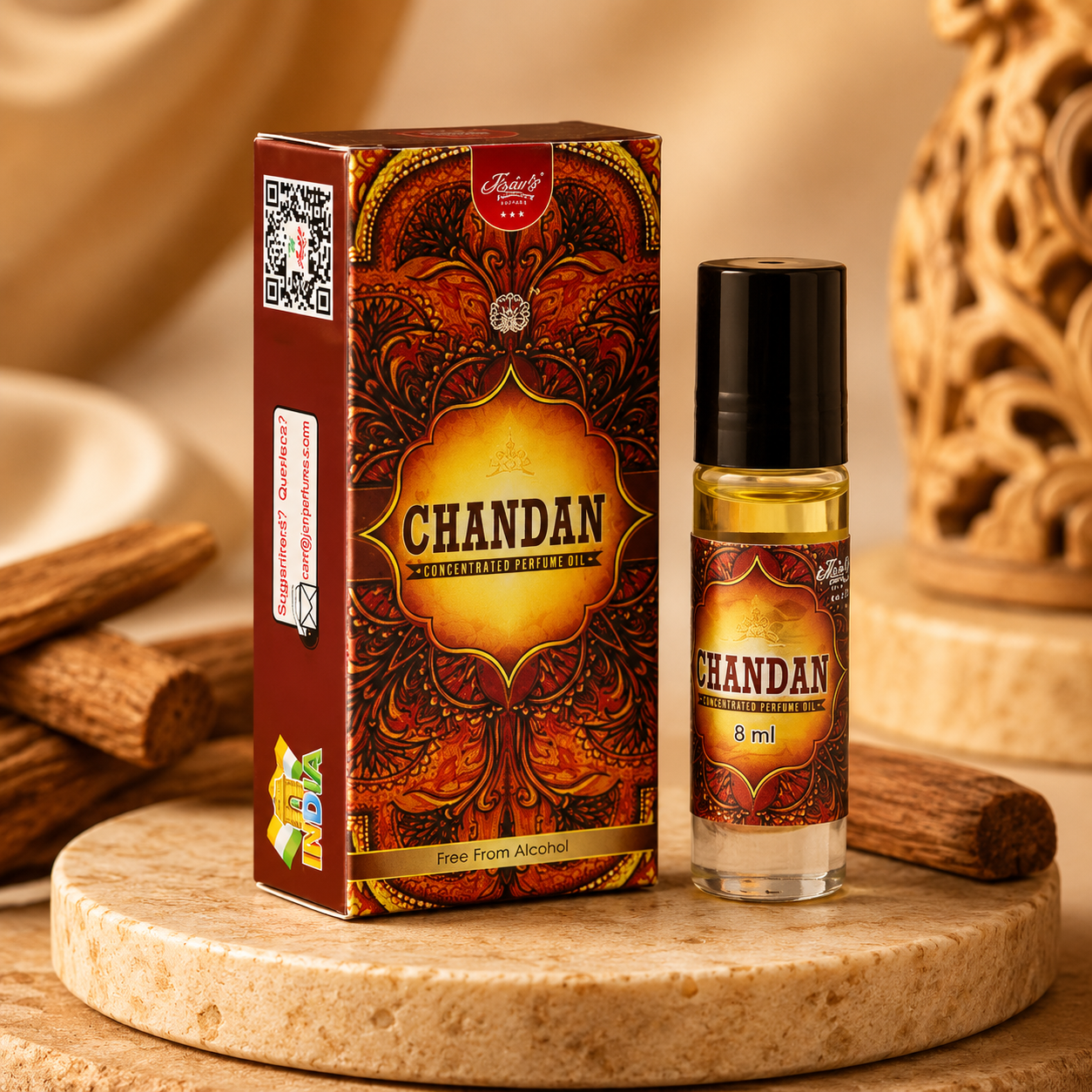 Chandan roll on perfume - Jain Super Store