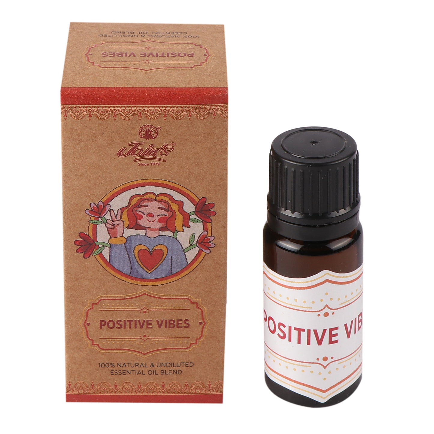 POSITIVE VIBES ( PURE ESSENTIAL OIL BLEND ) 10 ML WITH DROPPER