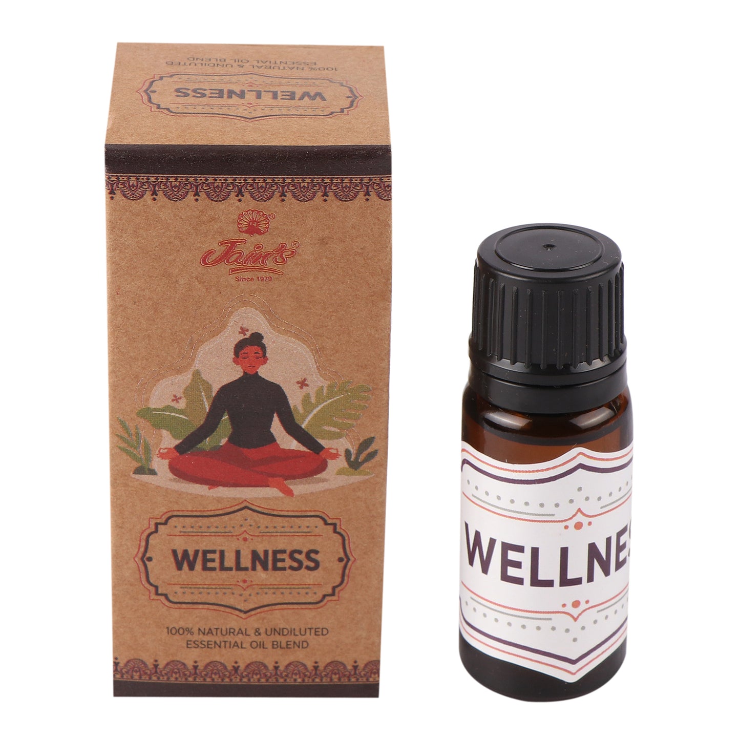 WELLNESS ( PURE ESSENTIAL OIL BLEND ) 10 ML WITH DROPPER - Jain Super Store