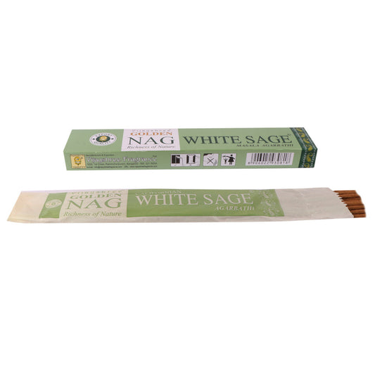 Golden Nag White Sage 15 Gm (15 Stick) Pack