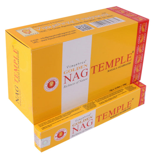 Golden Nag Temple 15 Gm Dozen Box