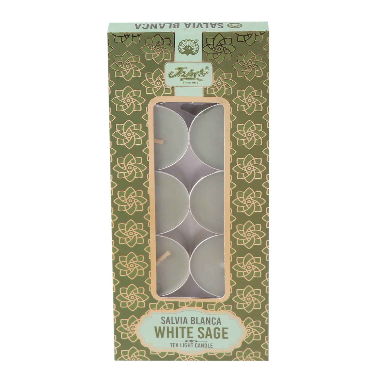 JAIN'S WHITE SAGE TEA LIGHT CANDLES