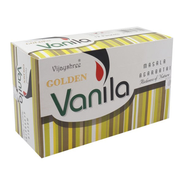 Golden Vanilla Incense Sticks - Jain Super Store