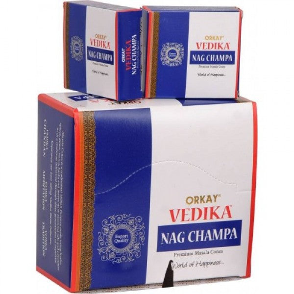 Vedika Nag Champa Masala Cones (Natural Dhoop Batti) Agarbattis - Jain Super Store