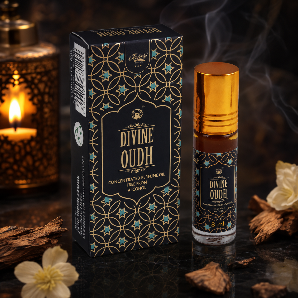 Divine Oudh Roll On Perfume - Jain Super Store