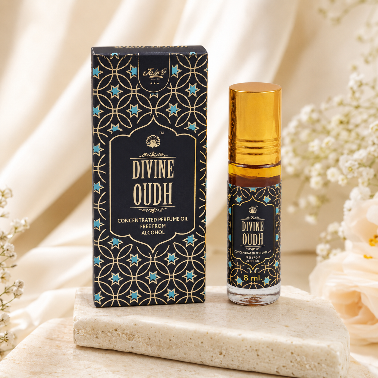 Divine Oudh Roll On Perfume - Jain Super Store