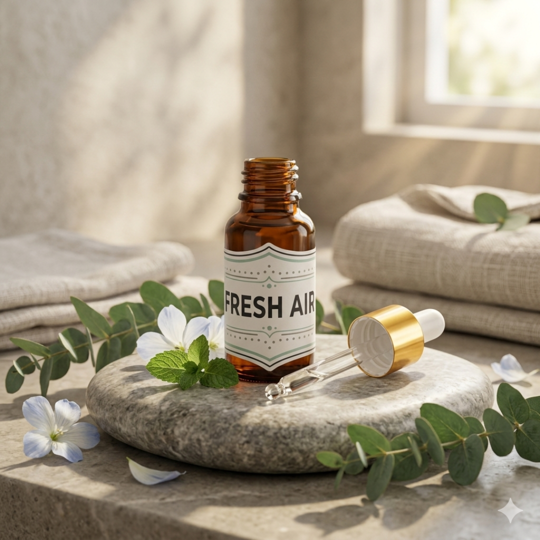 FRESH AIR ( PURE ESSENTIAL OIL BLEND ) 10 ML WITH DROPPER - Jain Super Store