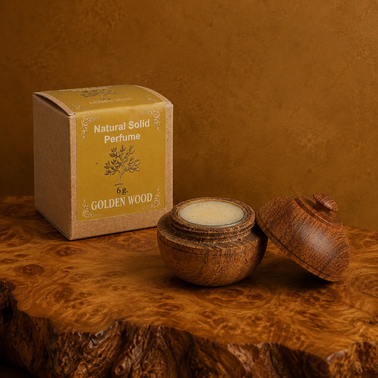 GOLDEN WOOD- SOLID PERFUMES ( SWEET WOODY FRAGRANCE ) - Jain Super Store