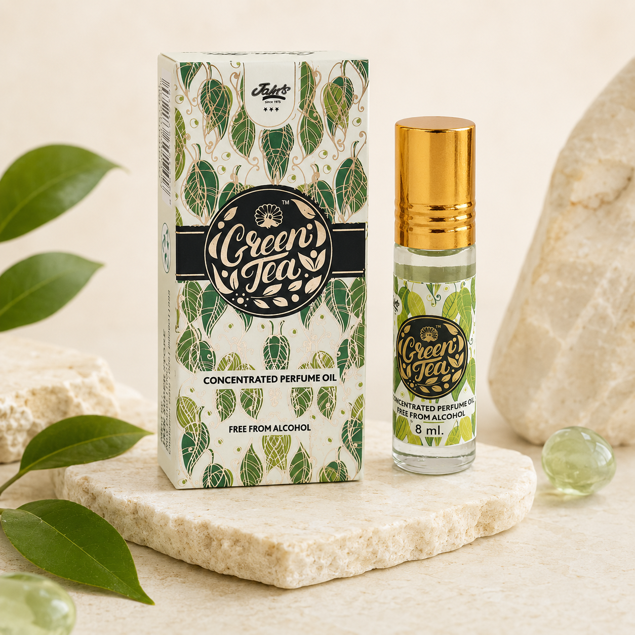 Green Tea Roll On Perfume - Jain Super Store