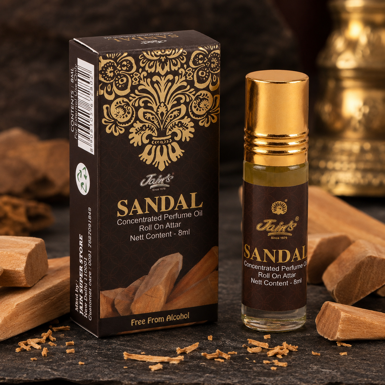 JAIN'S SANDAL ROLL ON 8 ML