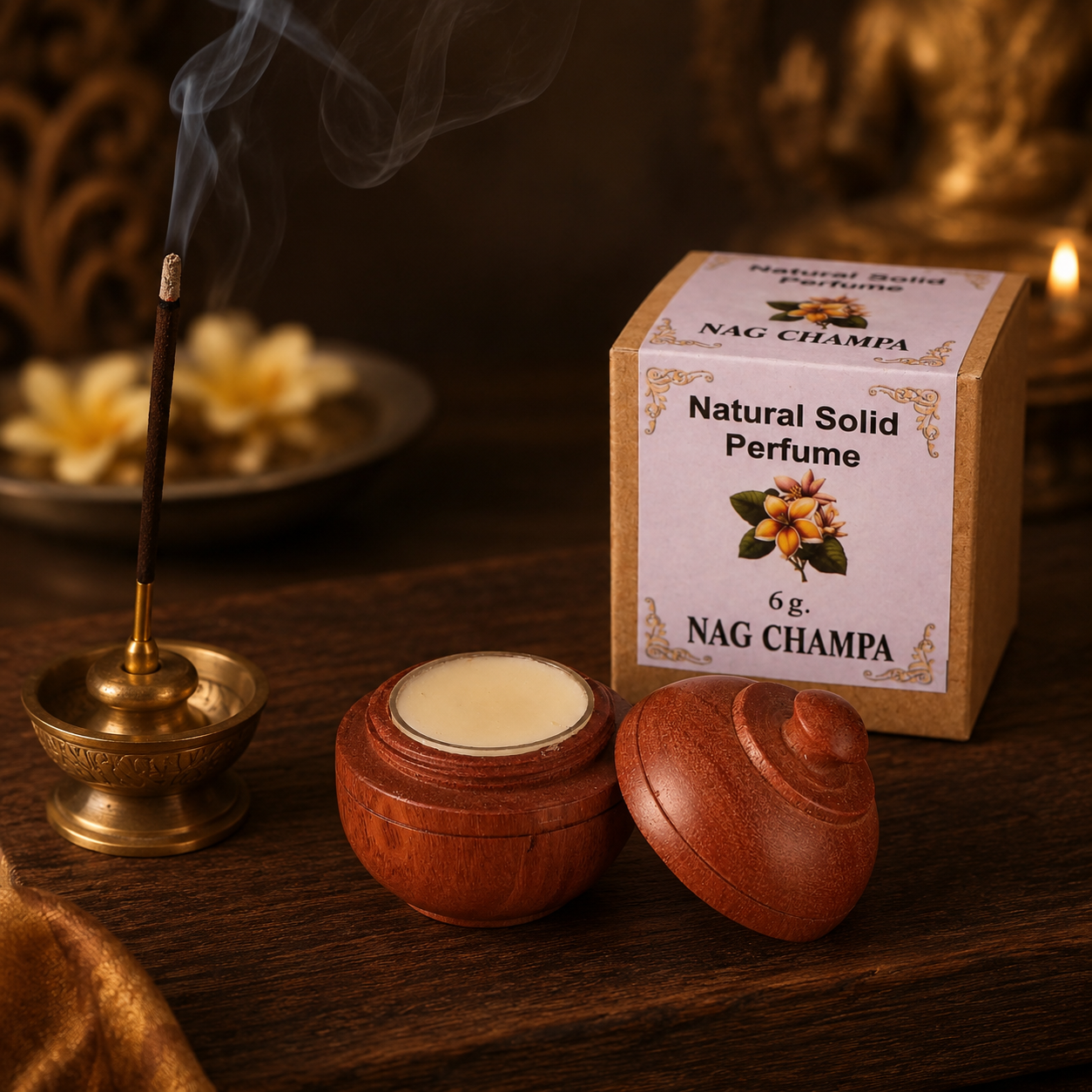 NAG CHAMPA - SOLID PERFUMES ( FLORAL FRAGRANCE ) - Jain Super Store