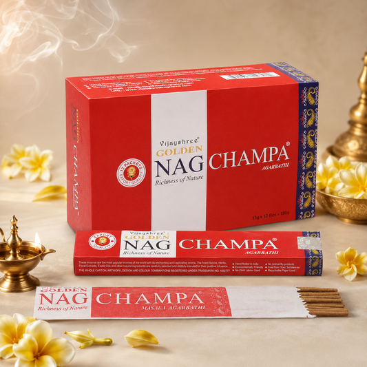 Golden Nag Champa 15 Gm Dozen Box