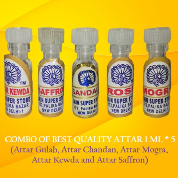 Natural Attar Combo (1 ML * 5 Fragrances)