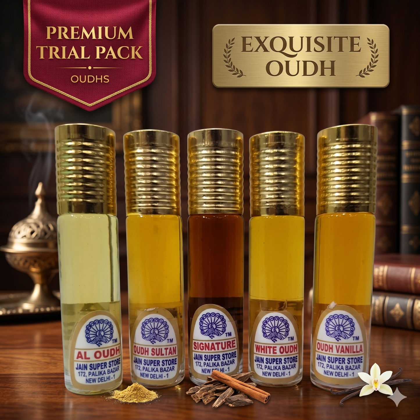 Oudh Based Trial Pack (1 ML * 5 Fragrances)