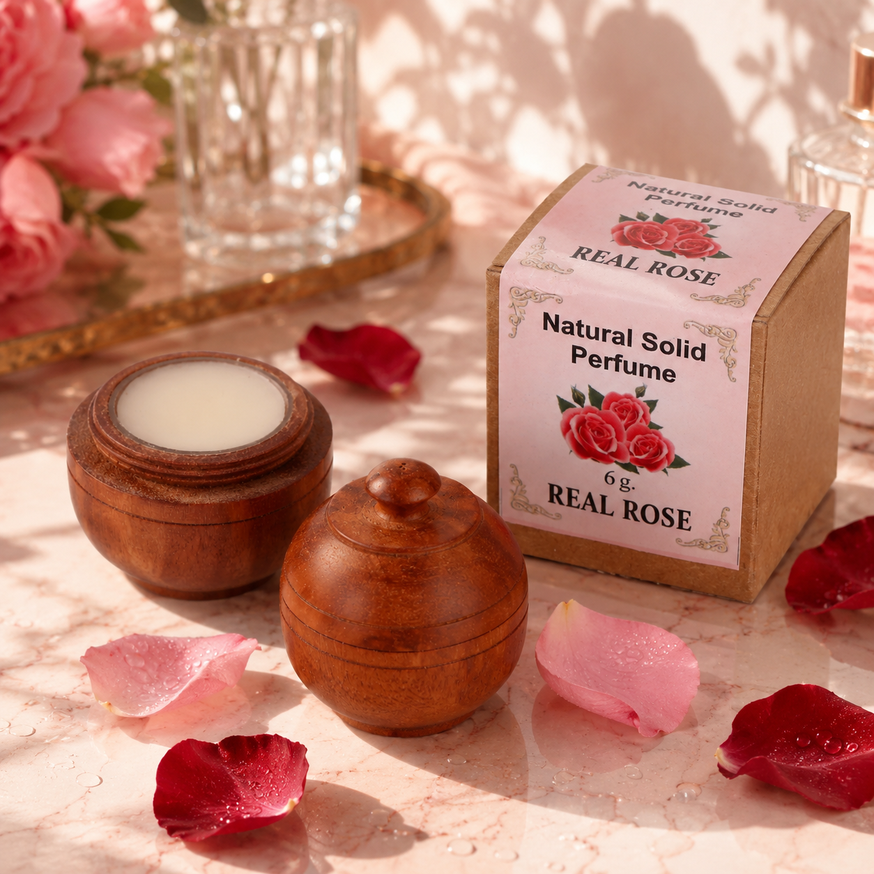 REAL ROSE - SOLID PERFUMES ( FLORAL FRAGRANCE ) - Jain Super Store