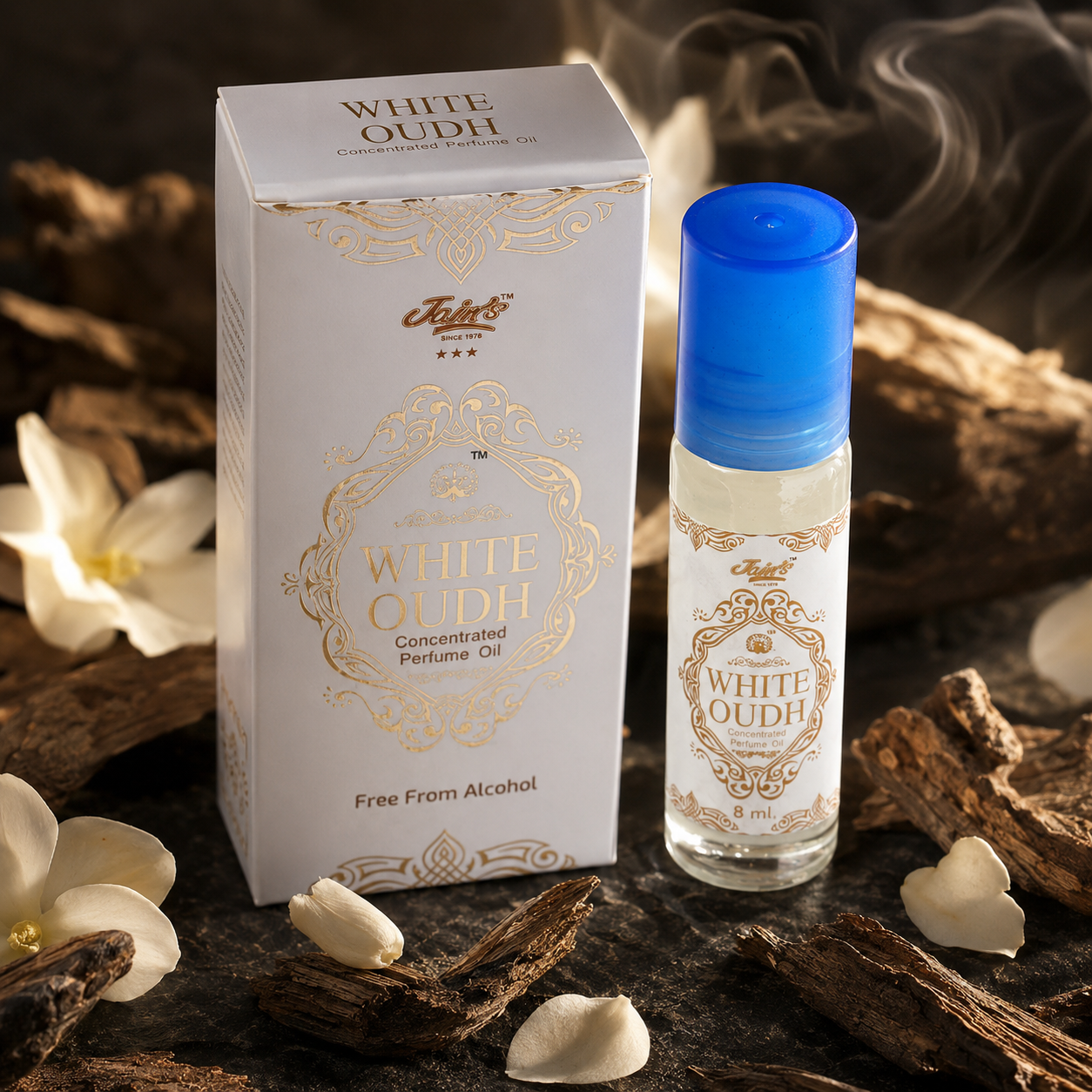 White Oudh Roll On Perfume - Jain Super Store