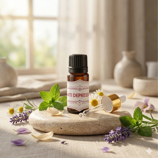 ANTI DEPRESSION ( PURE ESSENTIAL OIL BLEND ) 10 ML WITH DROPPER