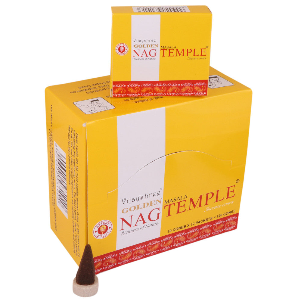 Golden Nag Temple Cone Dozen Box