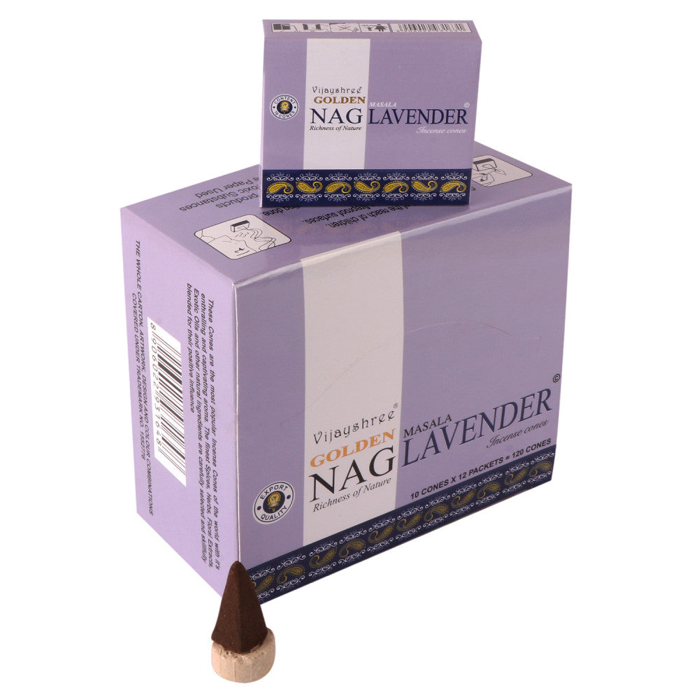 Golden Nag Lavender Cone Dozen Box