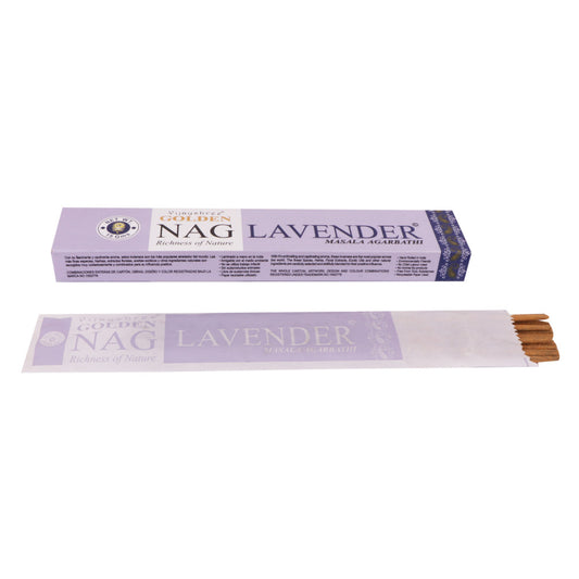 Golden Nag Lavender 15 Gm (15 Stick) Pack
