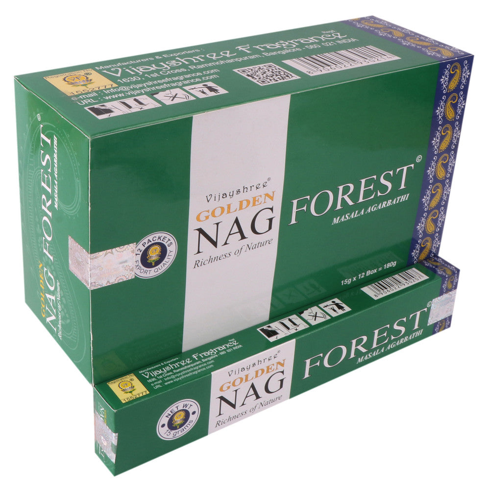 Golden Nag Forest 15 Gm Dozen Box