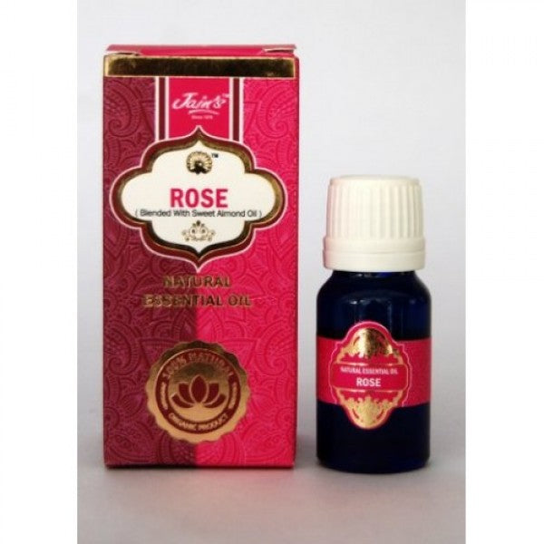 Rose Essential Oil ( Blended With Sweet Almond Oil ) 10 ML - Jain Super Store