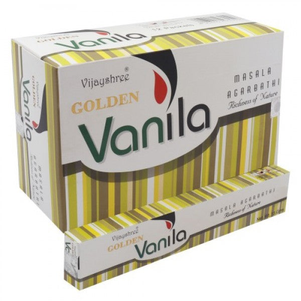 Golden Vanilla Incense Sticks - Jain Super Store