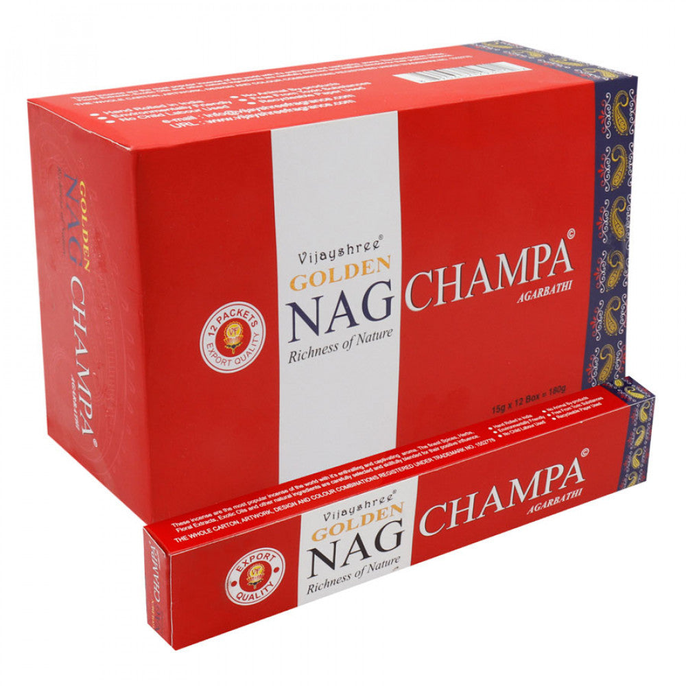 Golden Nag Champa 15 Gm Dozen Box